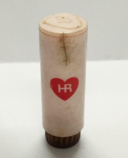 Vintage Old Used Obsolete HR Cute Logo Cosmetics Lipstick Case (B597)