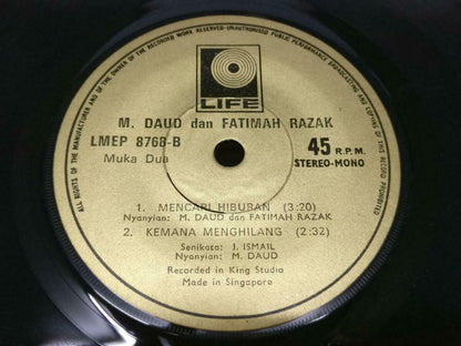 Malay M. Daud Fatimah Razak & Dom Aeina Band Psych Garage Singapore EP 7" EP397