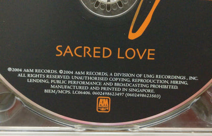 LK888 STING Sacred Love 2004 Mega Rare Singapore CD + DVD (06024) (CD529)
