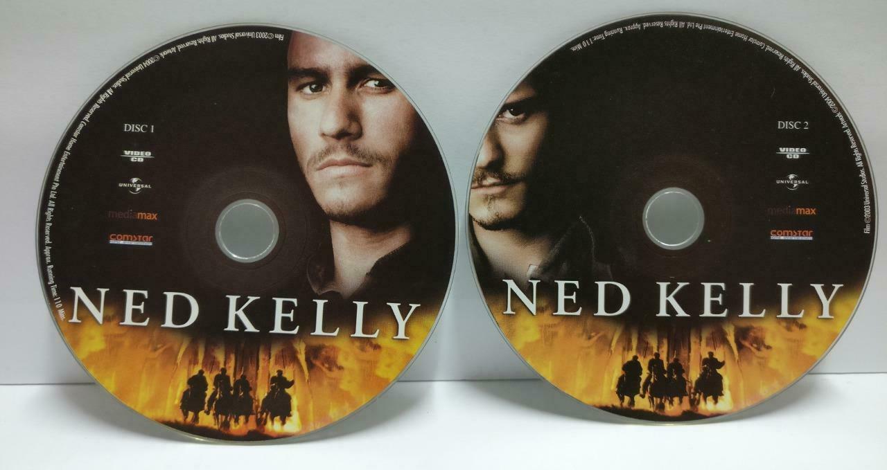 Movie Ned Kelly Heath Ledger Orlando Bloom Rare Singapore Video 2x VCD (CDS390)