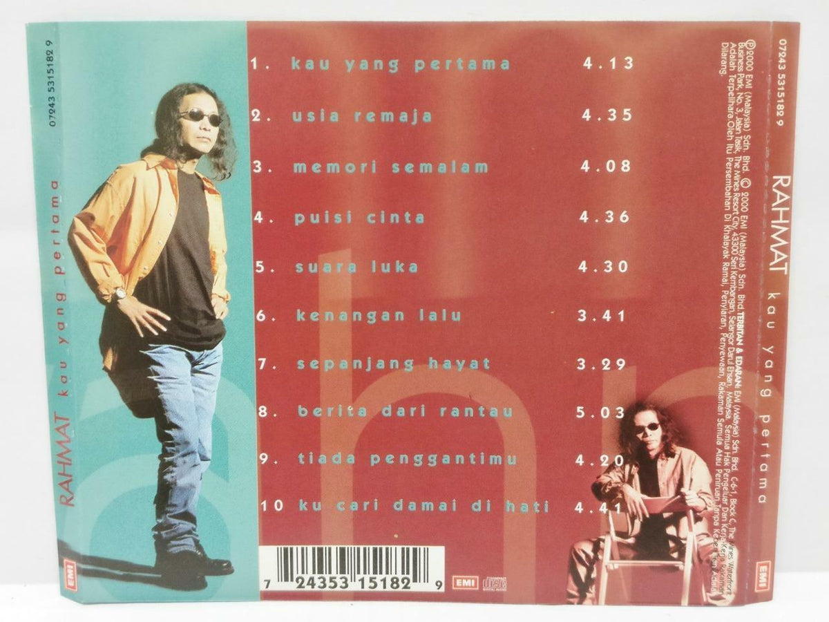 Malaysia Malay Rahmat Kau Yang Pertama 2000 Malaysia Melayu CD (CD697)