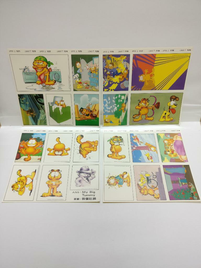 Vintage Cute Cartoon Mega Rare Garfield The Cat Stickers x 22 Sheets (C2259)