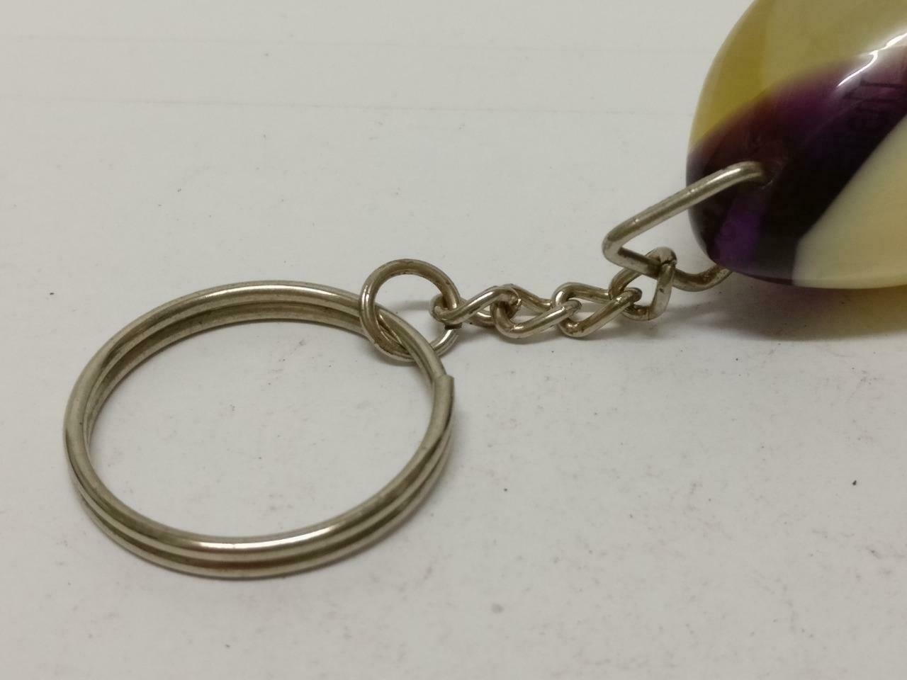 LP888 Rare Vintage Thailand Beautiful Seashells Acrylic Souvenir Keychain keyring B799