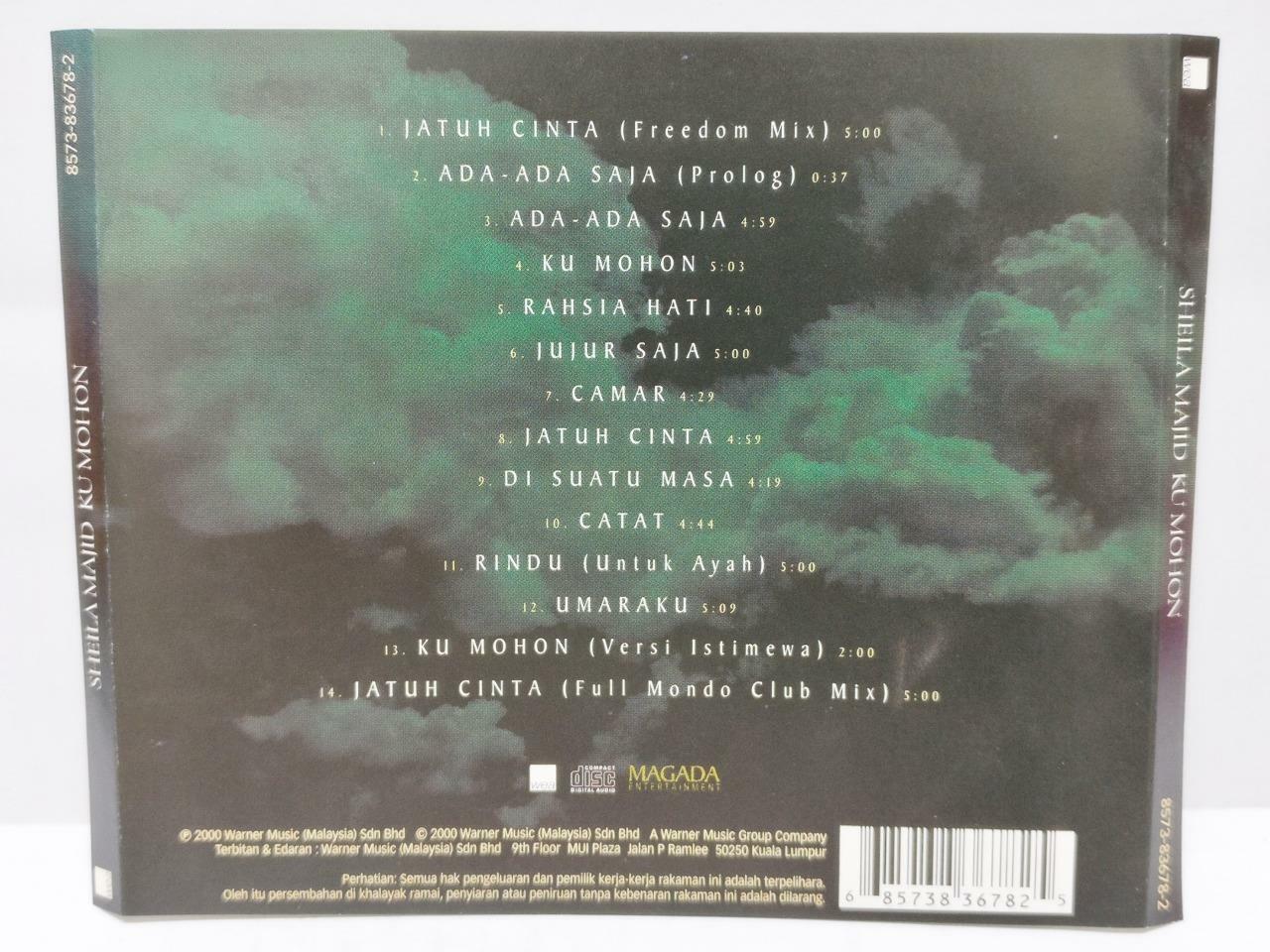 Malaysia Rare Malay Diva Sheila Majid Ku Mohon 2000 Malaysia WEA Melayu CD (CD684)
