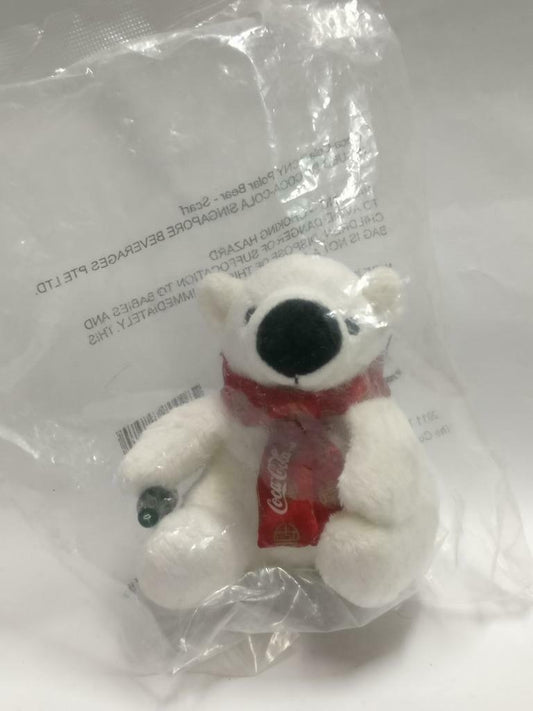 Sealed Singapore Coca-Cola Polar Bear & Bottle 2011 Mini Soft Toy F/S (PTY140)