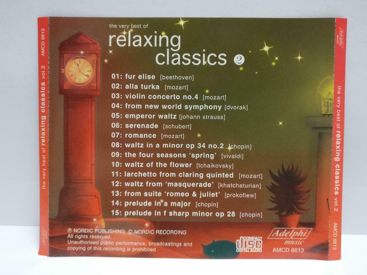 Relaxing Classics Beethoven Mozart Chopin Tchaikovsky Dvorak Music CD (CDS012)