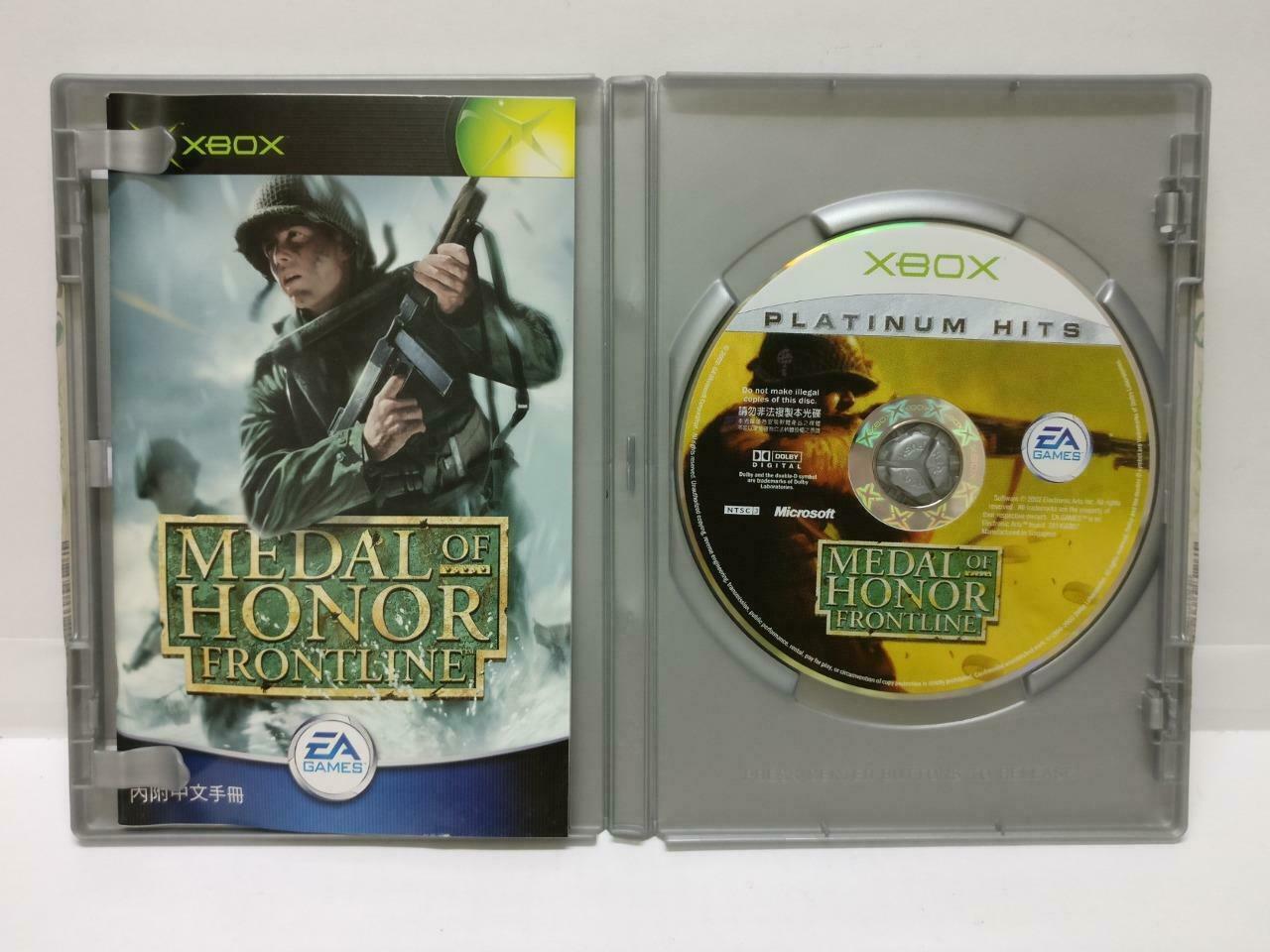 Microsoft 2002 Xbox Game Medal Of Honor Frontline With Booklet Singapore (GA188)