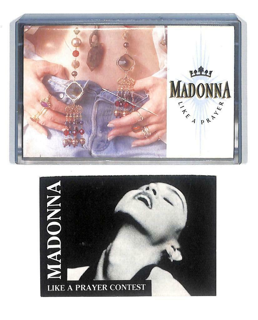 Rare Madonna Like A Prayer w/ Lucky Draw 1989 Singapore English Cassette CT886