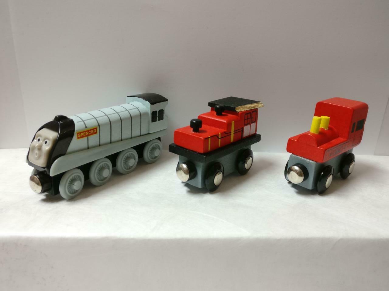 Magnetic Wooden Train Set Spencer Figurines Toys x6 F/S (FTY016) *30