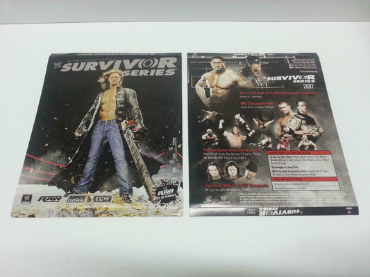 WWE WWF Wrestling RAW Survivor Series 2007 Singapore Only 4x VCD OOP (A856)