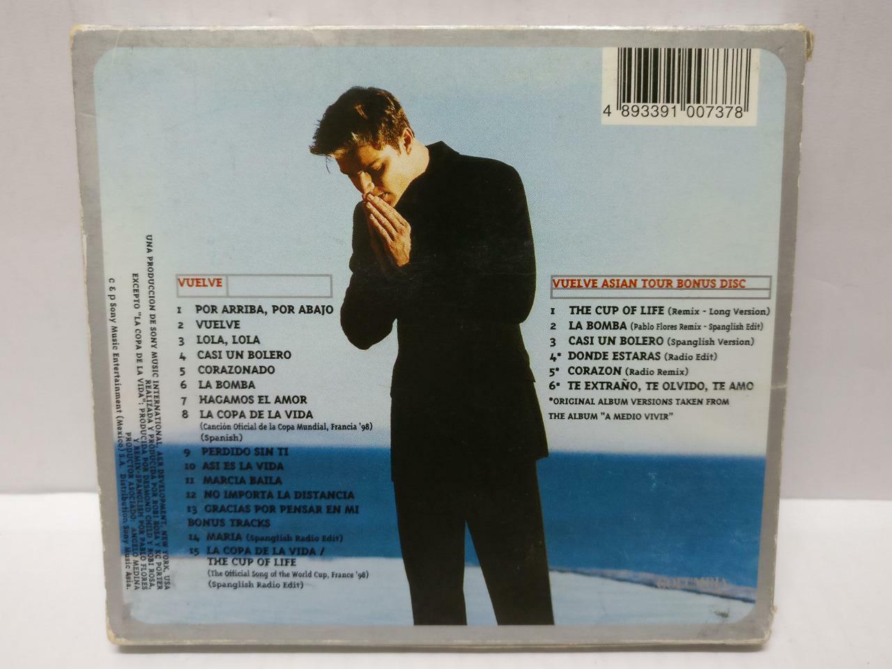 LK888  Ricky Martin Rare Asia CD + Bonus CD (48878) (CD367)