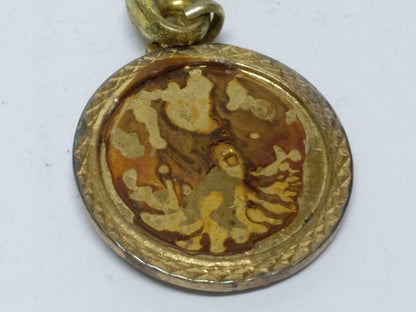 LP888 Jesus S. Franciscus Assisiensis Confessor Gold Tone Keyring Keychain F/S B790