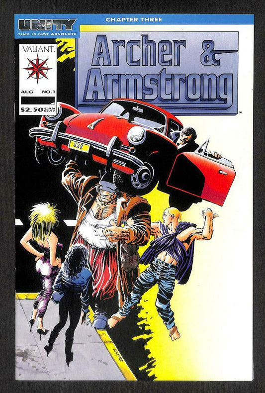 Valiant UNITY Archer & Armstrong Aug 1991 Animation Cartoon Comic Book (A1741)