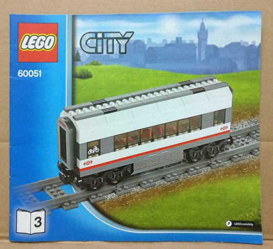 LEGO No. 60051 (3) City Manual Instructions Catalog Booklet (LG043)