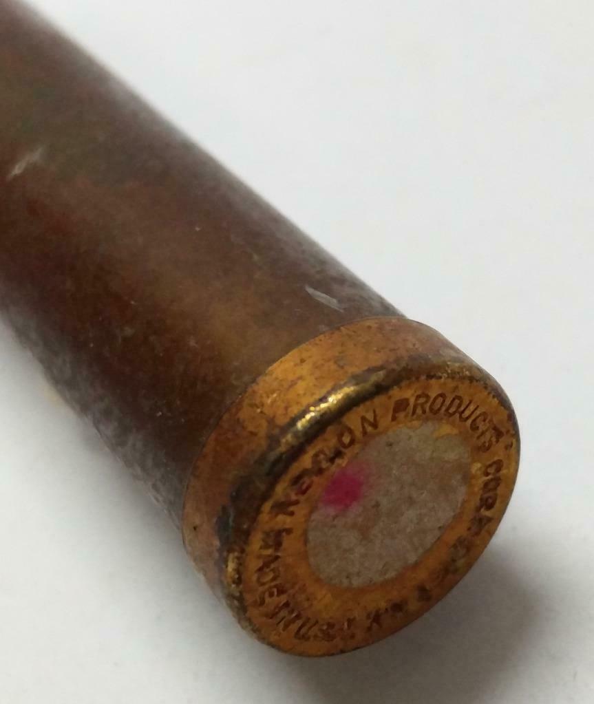 LP888 Vintage Old Used Obsolete Revlon Bronze Lipstick Case (B598)