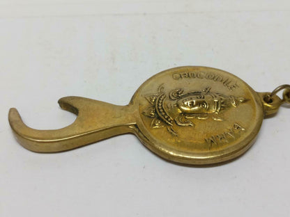 LP888 Vintage Crocodile Farm Elephant Bottle Opener Copper Keychain keyring F/S B709*