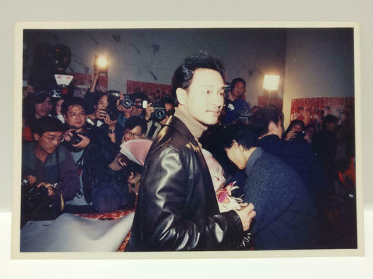 Vintage Hong Kong Leslie Cheung 張國榮 张国荣 Color Agfa Photo F/S (P052)