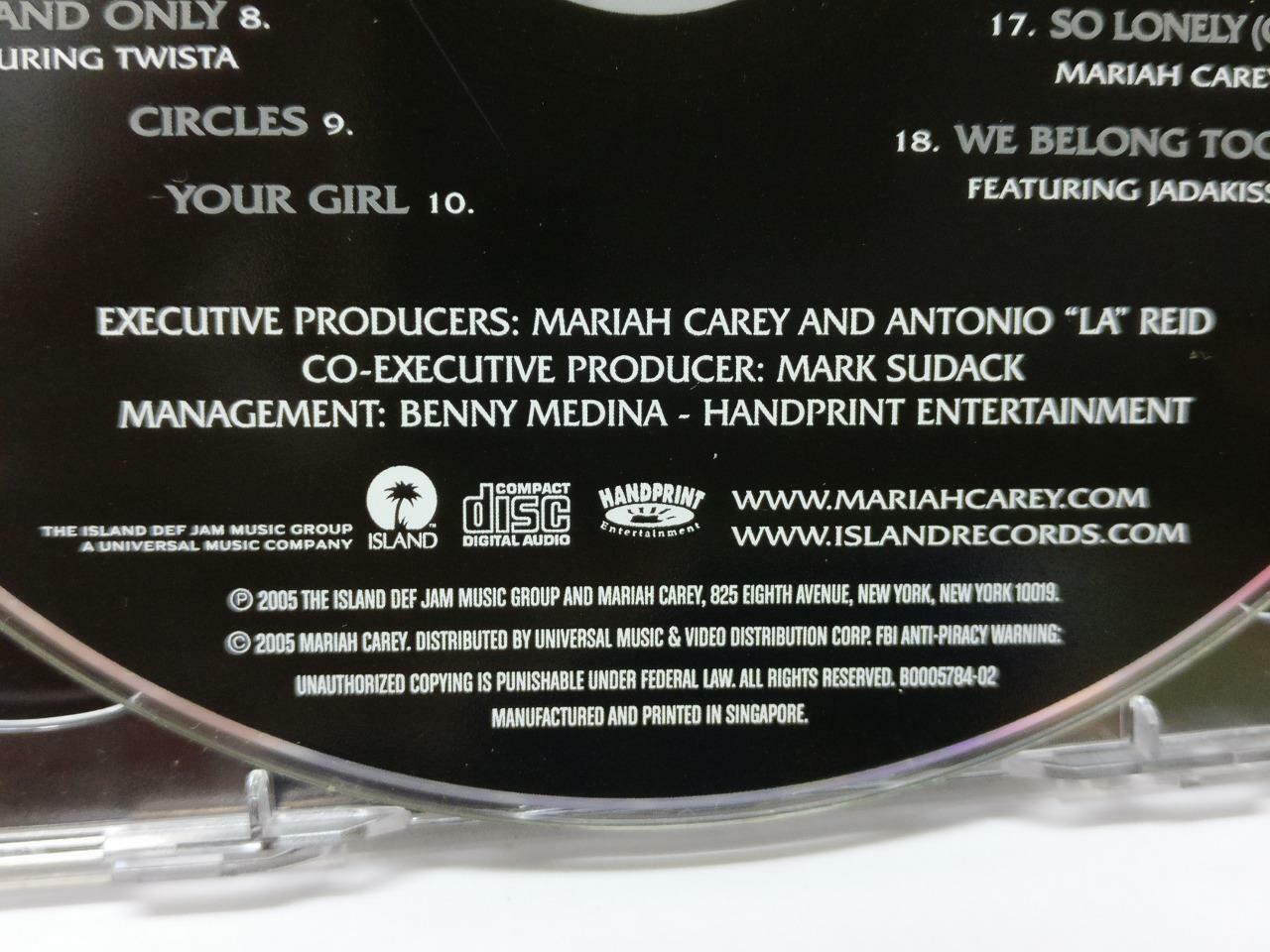 LK888 Mariah Carey Rare 2005 Singapore CD + DVD (98872) (CD390)