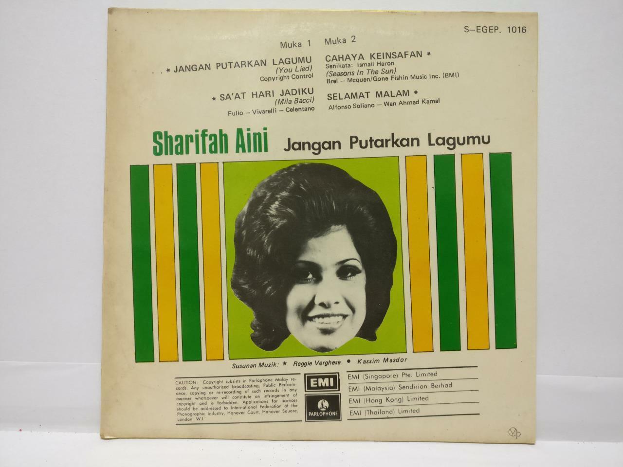 Malay Sharifah Aini Sing Terry Jacks Seasons In The Sun 1974 EMI 7" EP (EP332)