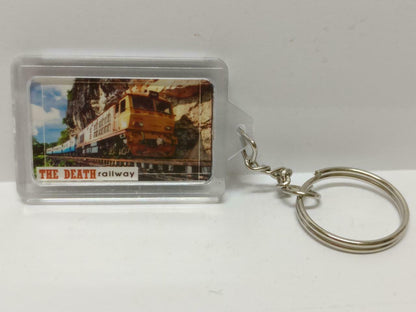LP888 Vintage Thailand The Death Railway Train Fireworks Keychain Keyring F/S (B805)