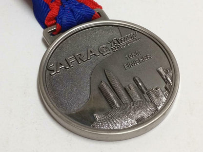 Safra Singapore Bay Run & Army Half Marathon 2009 10KM Finisher Medal (C083)