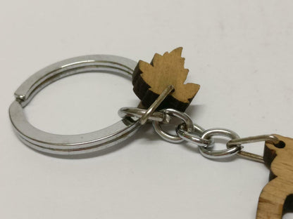 LP888 Rare Vintage Chinese Surname Chen 陈 Wooden Souvenir Keychain Keyring F/S (B690)
