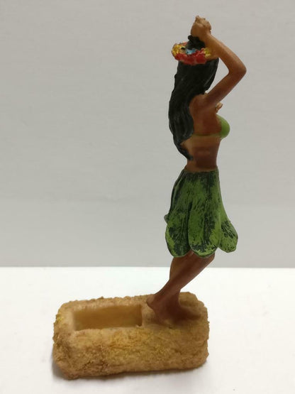 Vintage Carlsberg Beer Sexy Hawaiian Girl Hula Leaf Skirt Display F/S (A2157) *2