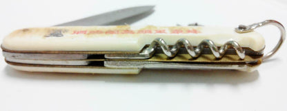 Vintage VSOP Brandy Cognac Asian Promo Pocket Camping Knife Beer Opener (A400)