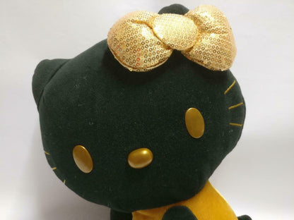 Sanrio Hello Kitty Gold Sequin Ribbon 10" Plush Soft Toy F/S (PTY008)