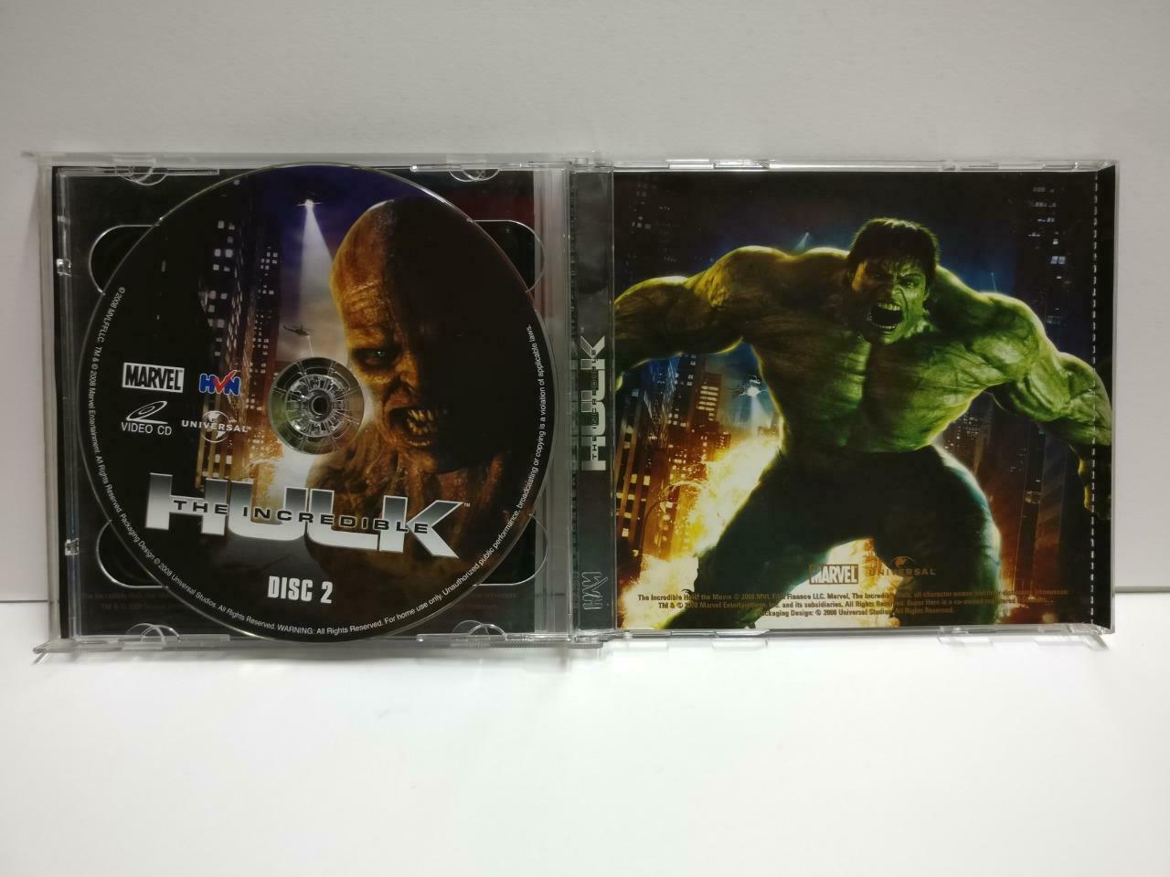Marvel Movie The Incredible Hulk Edward Norton Singapore Video 2x VCD CD1120 D