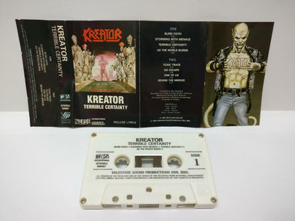 Kreator Terrible Certainty 1990  Rare Malaysia Cassette  (CT161)