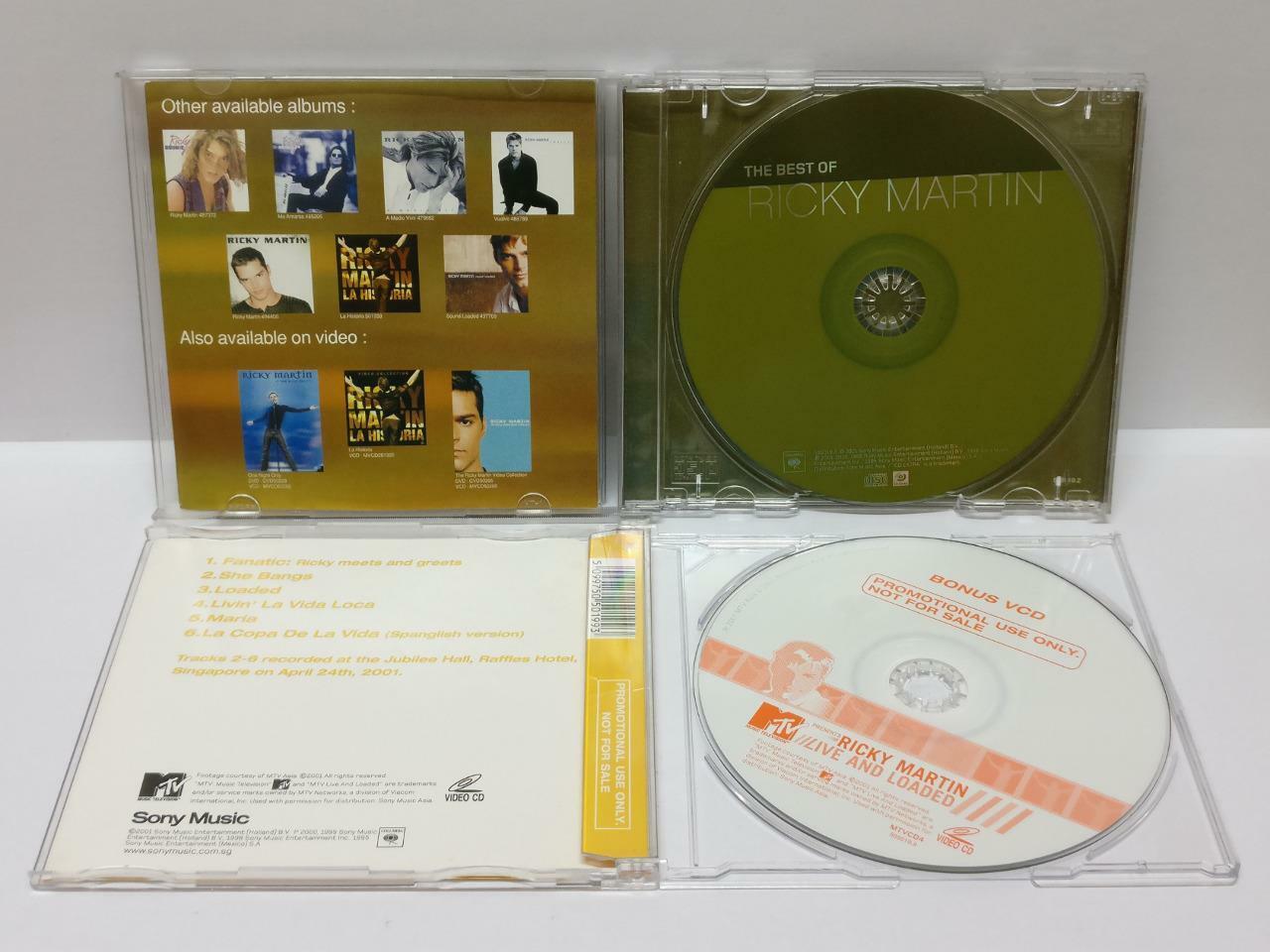 LK888 Ricky Martin 2001 Rare Special Edition Singapore CD + VCD (50501) (CD492)