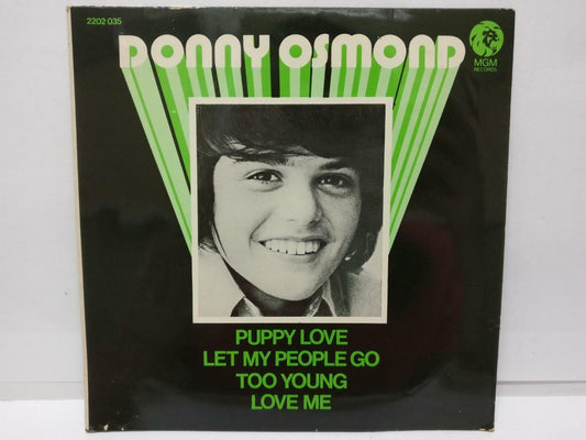 Donny Osmond Puppy Love Too Young Love Me MGM 7" EP (EP050)