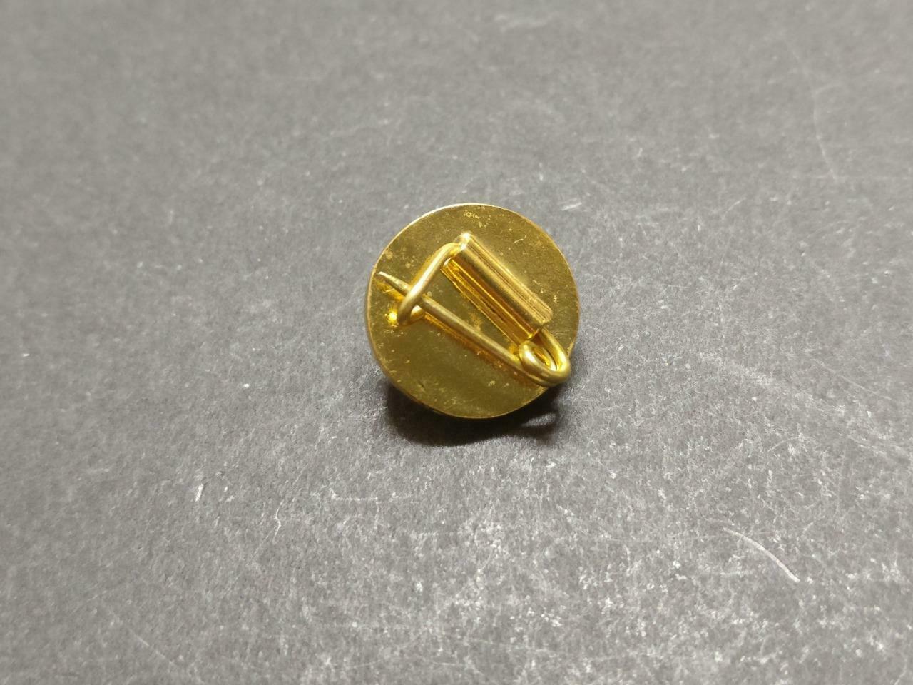 Vintage Rotaract Club Gold Tone 4 x Mini Pin Badge Button F/S B880