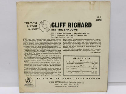 Cliff Richard & The Shadows Please Don't Tease Rare Singapore Only 7" EP EP071