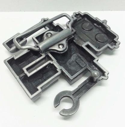 Rare Japan Robot Heavy Metal Belt Buckle (A1141)