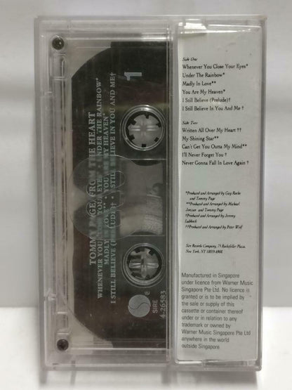 Tommy Page From The Heart Mega Rare Singapore English Cassette CT494
