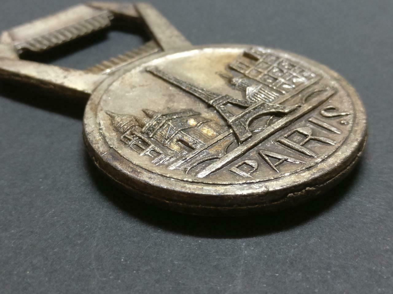 Vintage France Paris Eiffel Tower Souvenir Metal Bottle Opener F/S B969 *F