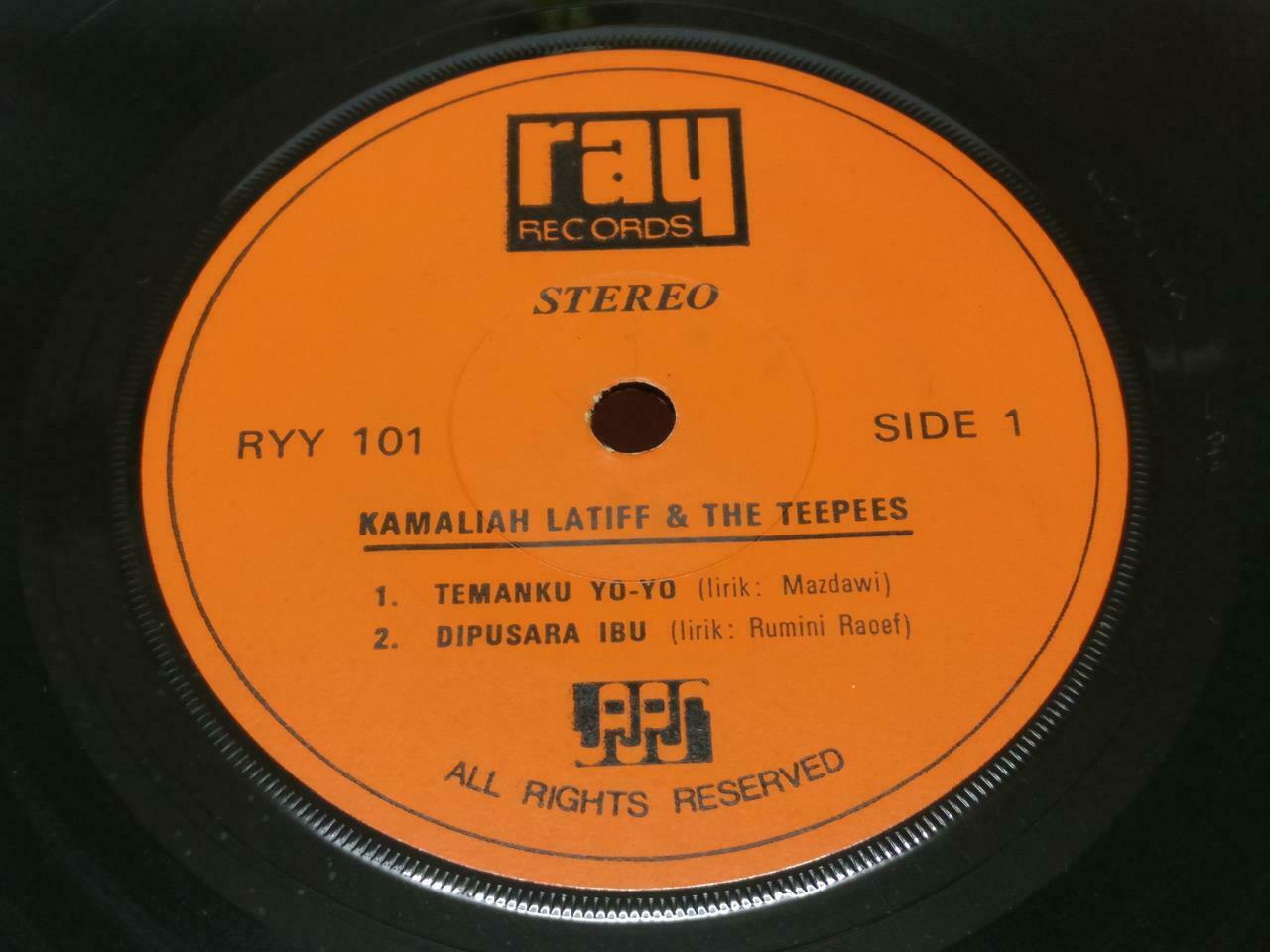 Mega Rare Singapore Malay Teen Girls Kamaliah Latiff & The Teepees EP 7" EP367