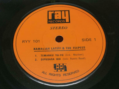 Mega Rare Singapore Malay Teen Girls Kamaliah Latiff & The Teepees EP 7" EP367