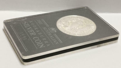 Australia Elizabeth II 5 Dollars Kookaburra 1991 1oz Silver Coin Capsule (C039)