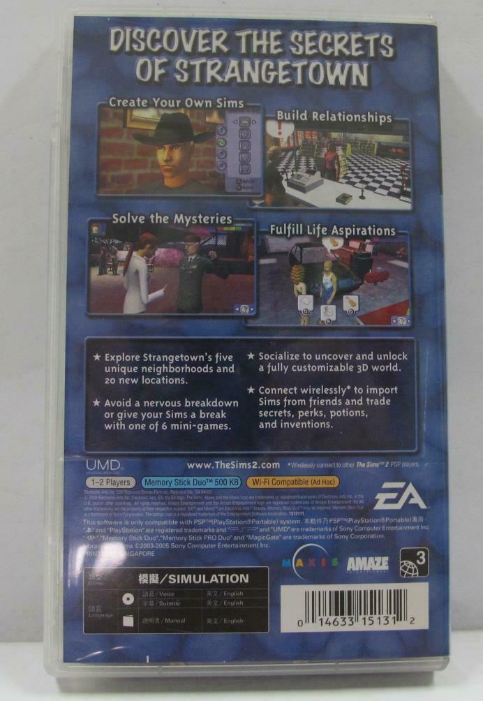 PSP The Sims 2 2005 Game Disc (G093)