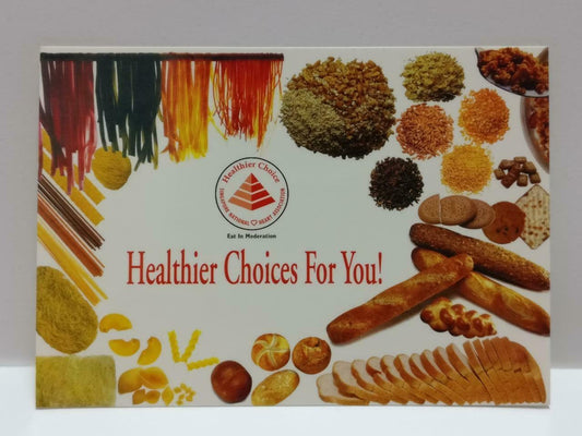 LUCKYPIGEON888 Healthier Choice Logo Bread Pasta Food Singapore Postcard (E0138)