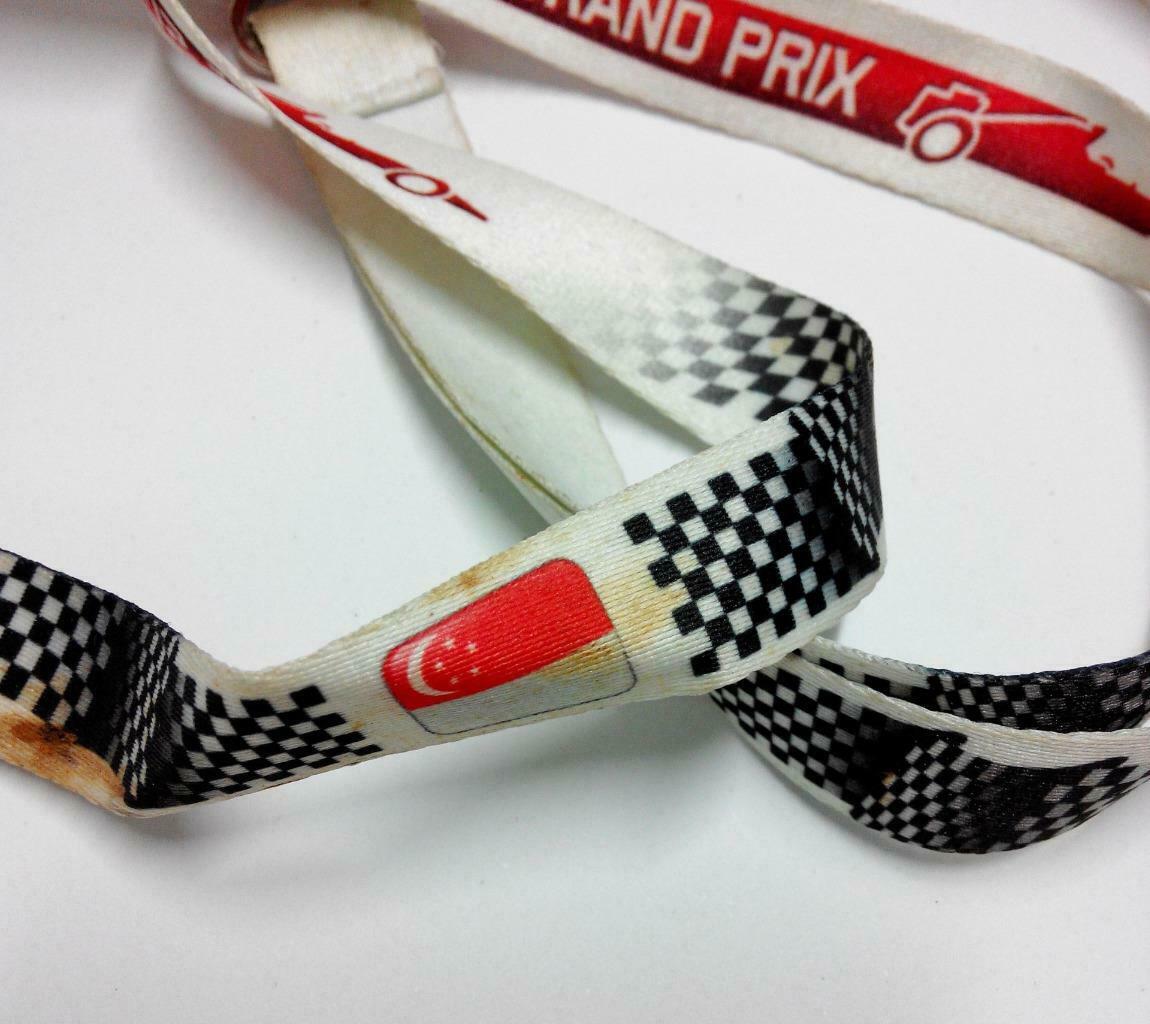 Singapore Grand Prix Lanyard F1 Formula One Car Racing 2009 Singtel F/S (F014)