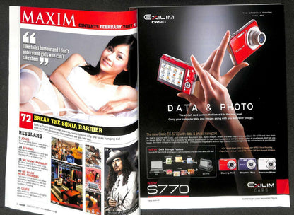 Singapore Maxim Magazine Sexy Bikini Girl Bra Thailand Bibee Carl Lewis M037
