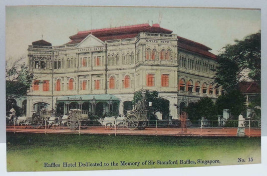 Singapore Raffles Hotel Vintage Singapore Postcard Reprint (AC110)