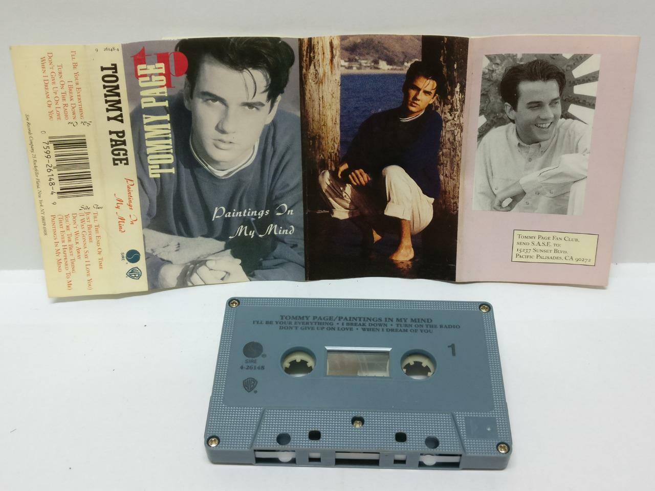 Tommy Page Paintings In My Mind 1990 Rare Singapore Cassette (CT238)