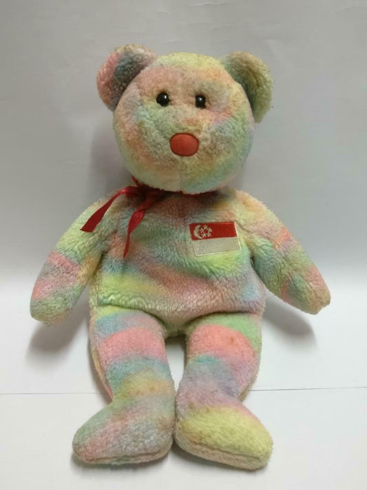 Singapore Flag Singabear Colorful 8" Plush Soft Toy F/S (PTY060)