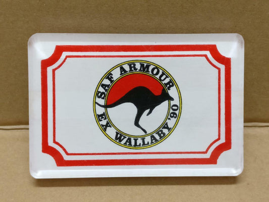 Rare Vintage Singapore SAF Armour Army Acrylic Kangaroo Display (A1896)