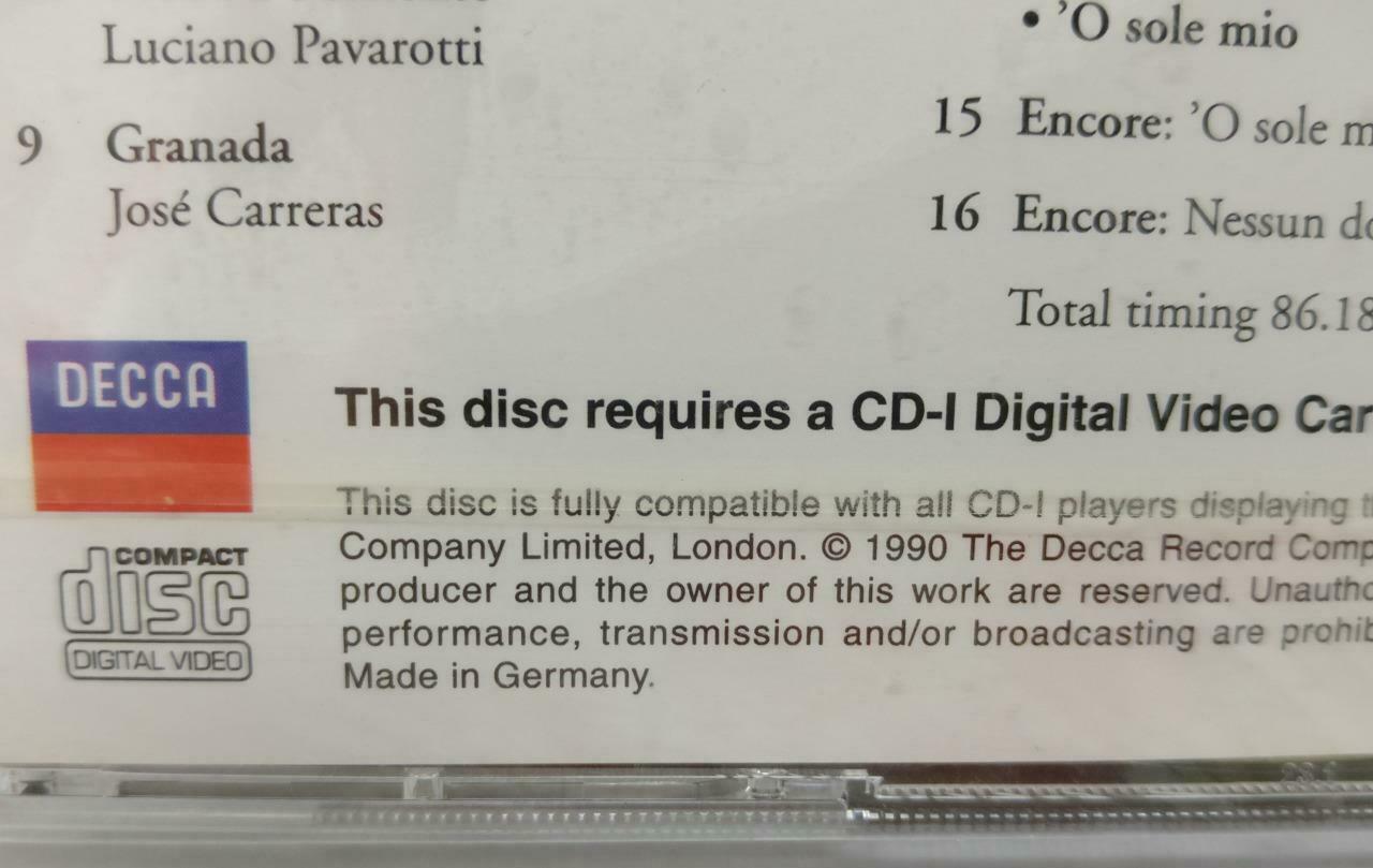 Sealed Carreras Domingo Pavarotti Concert 1990 Germany Video CD 2x VCD (CD556)